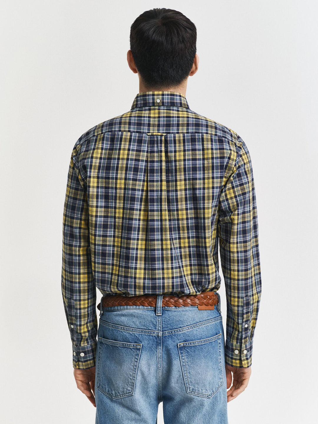 Gant Men Green Checks Collar Shirt