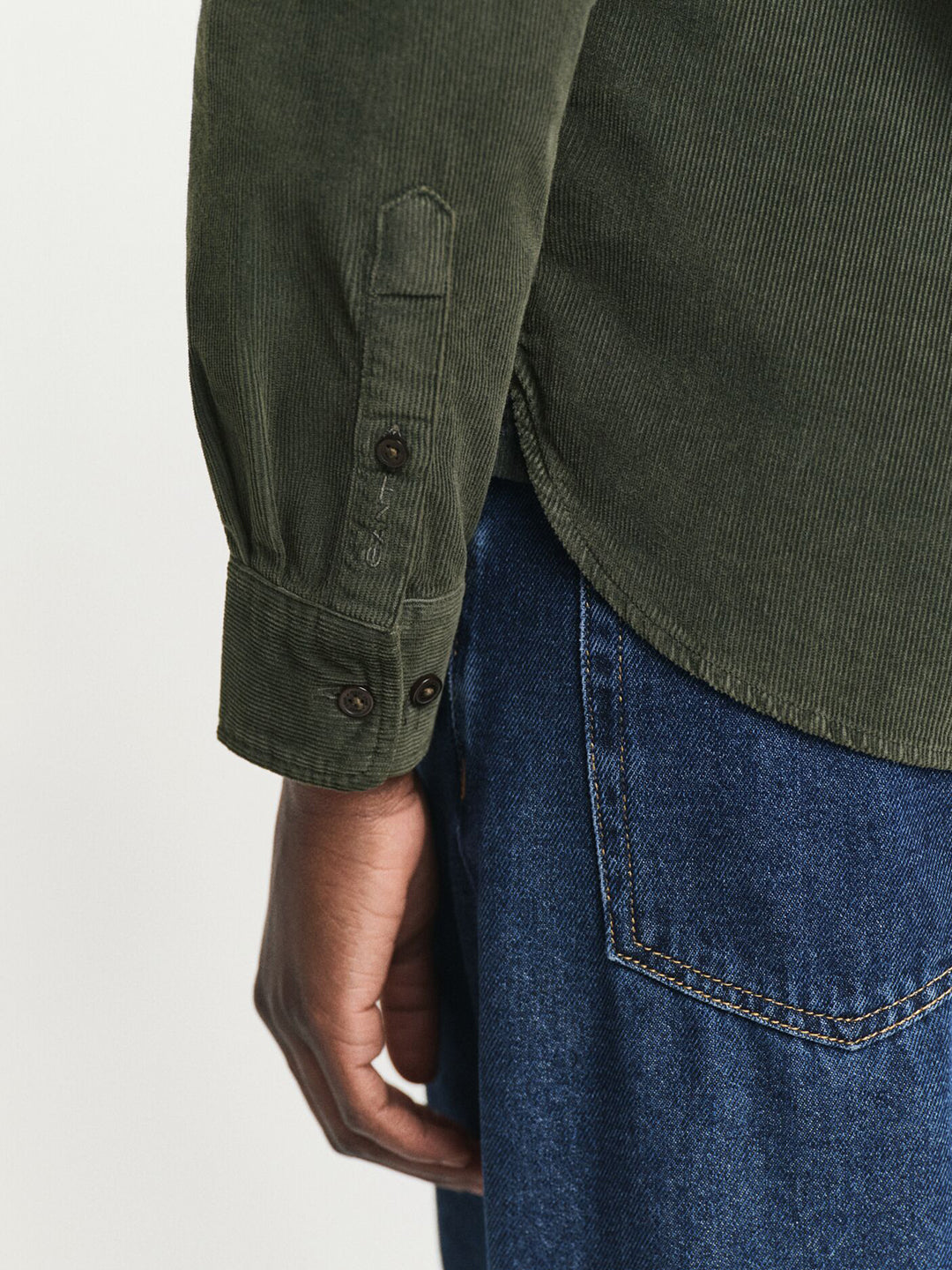 Gant Women Green Solid Collar Shirt