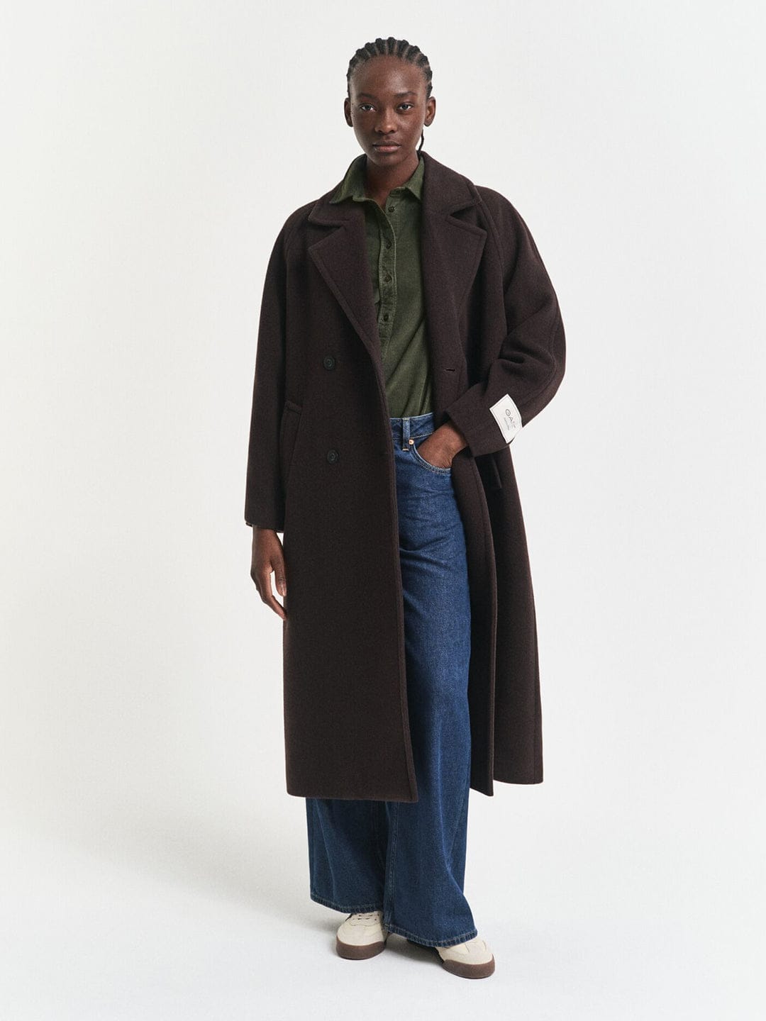 Gant Women Green Solid Collar Shirt