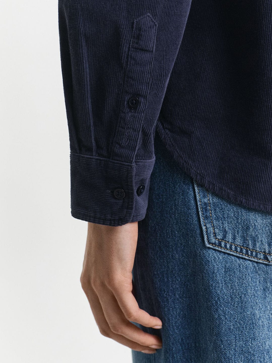 Gant Women Blue Solid Collar Shirt