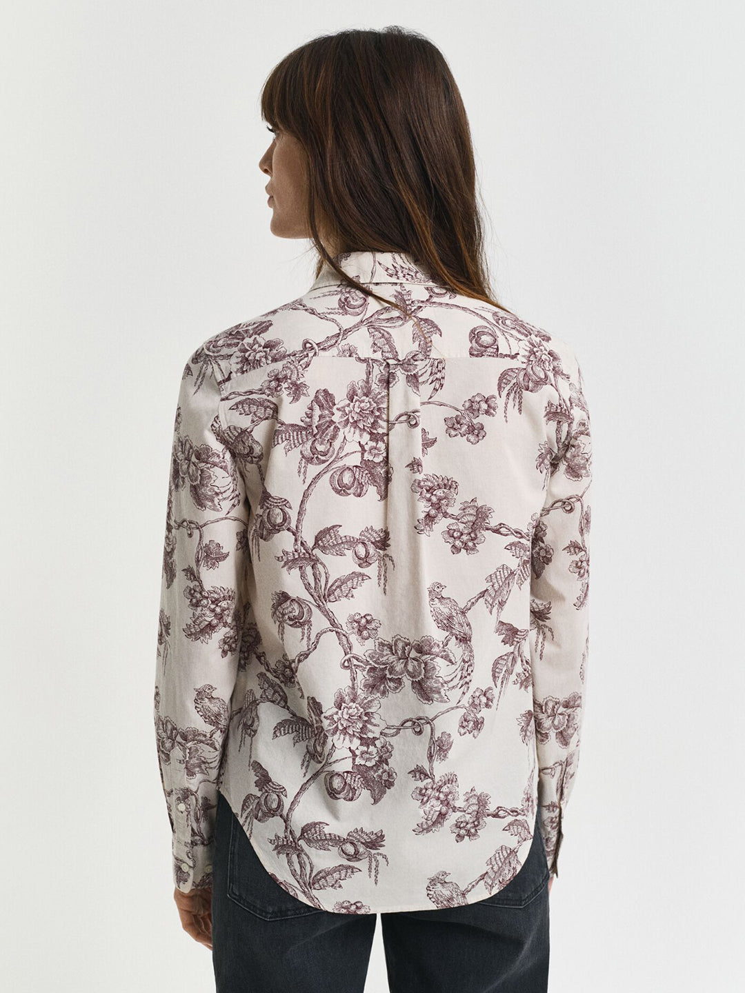 Gant Women Red Printed Collar Shirt