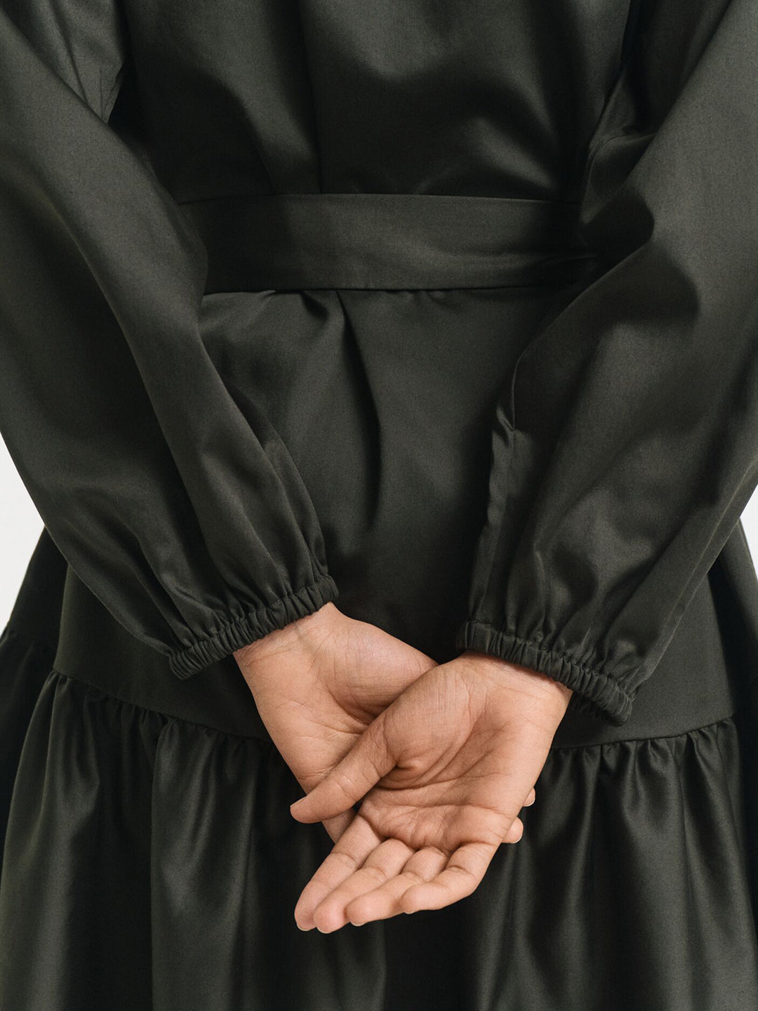 Gant Women Green Solid Collar Dress