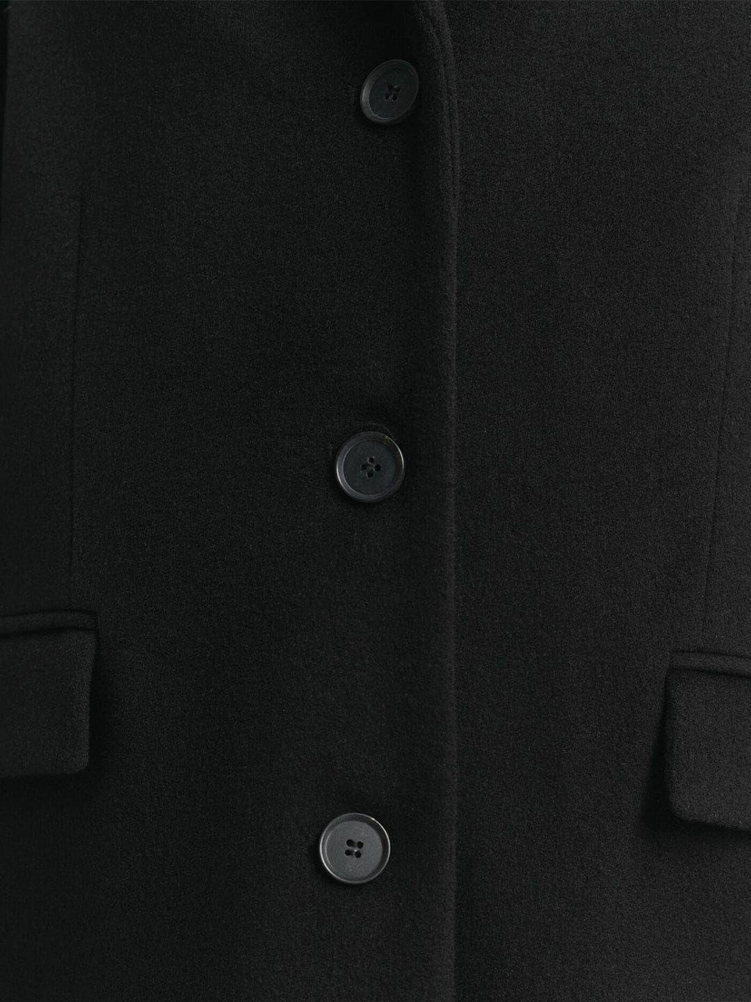 Gant Women Black Solid Collar Overcoat