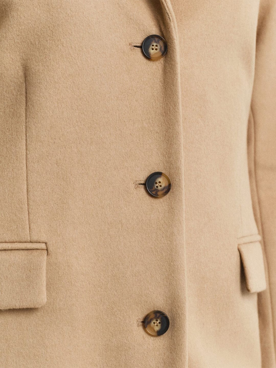 Gant Women Brown Solid Collar Overcoat