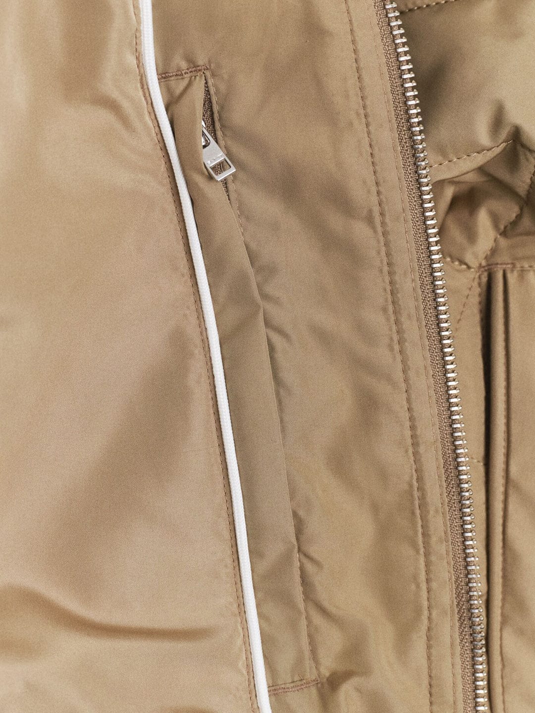 Gant Men Khaki Solid Collar Jacket