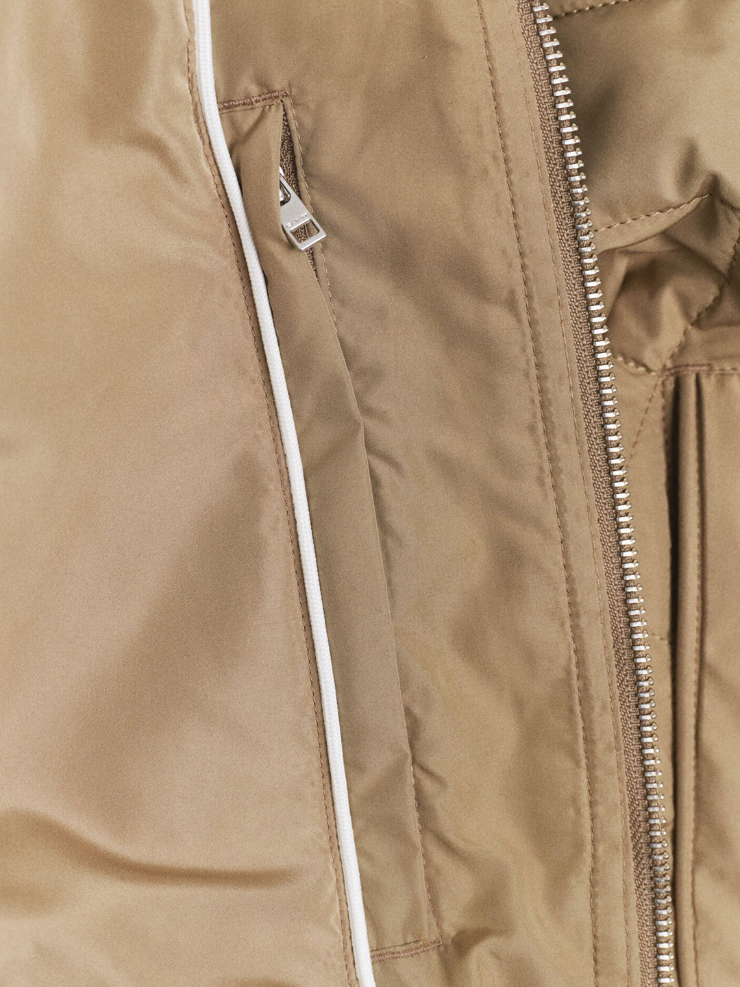 Gant Men Khaki Solid Collar Jacket