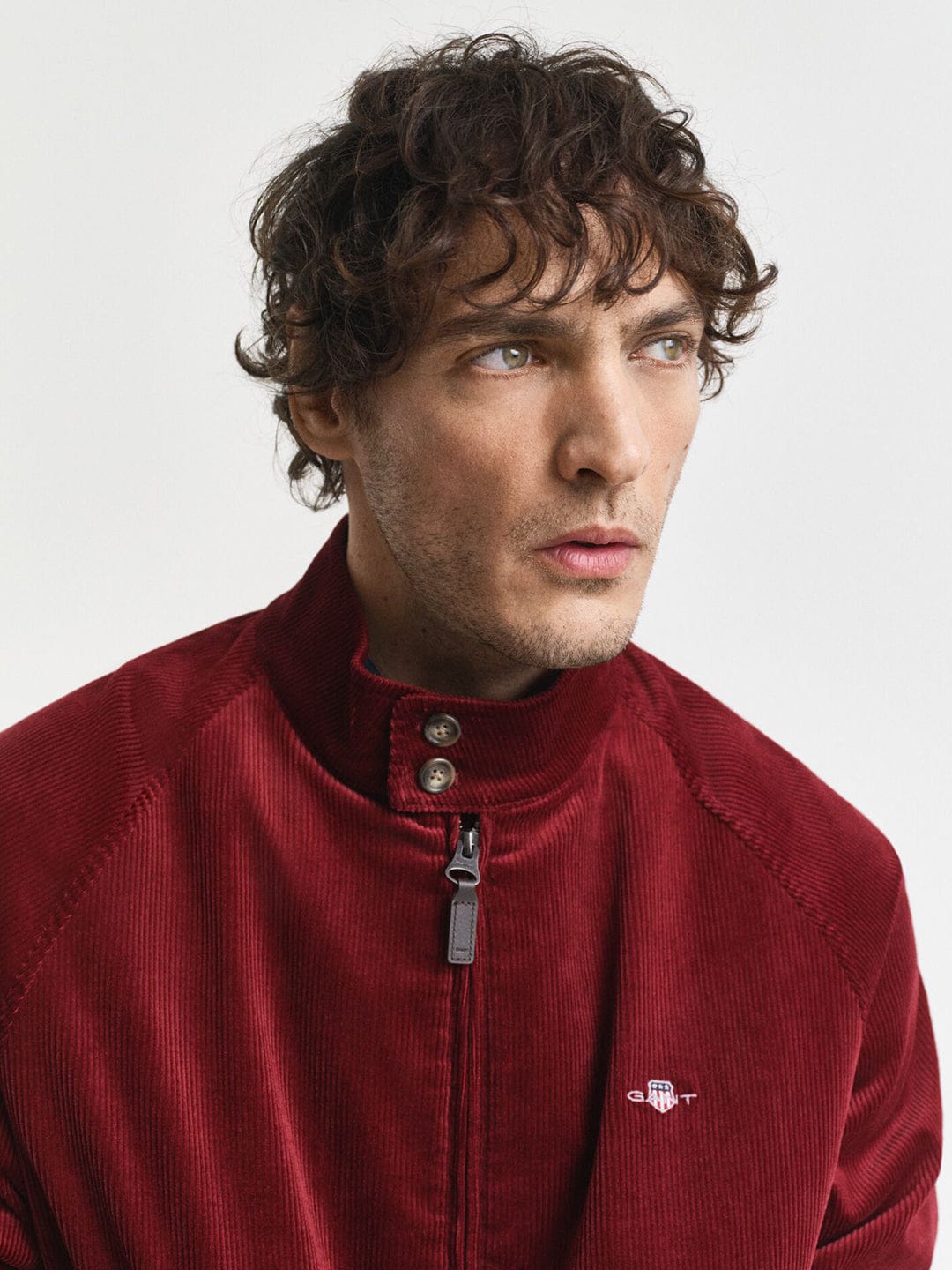 Gant Men Red Solid Collar Jacket