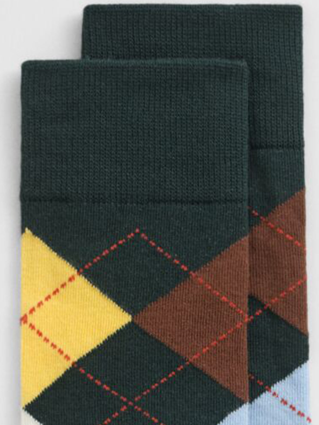 Gant Men Green Argyle Socks