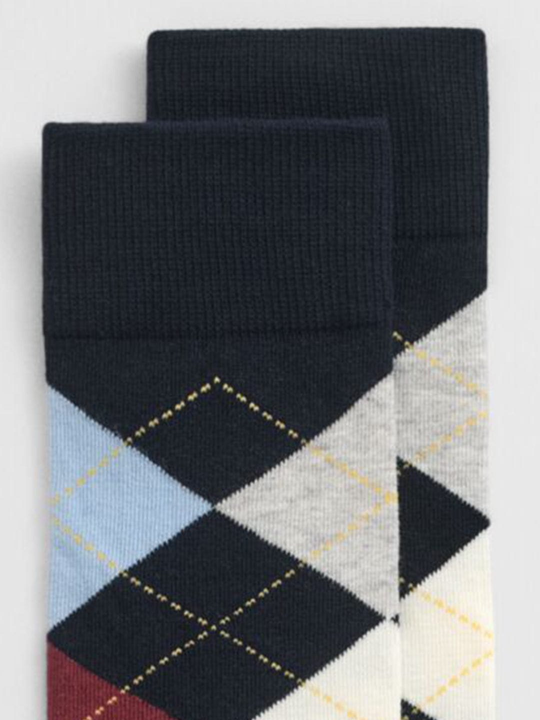 Gant Men Blue Argyle Socks
