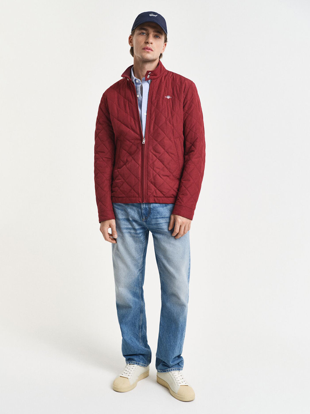 Gant Men Red Solid Collar Jacket