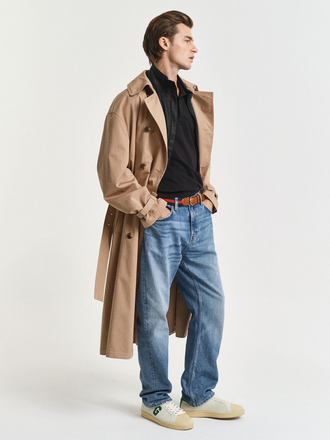 Gant Men Black Solid Polo Tshirt