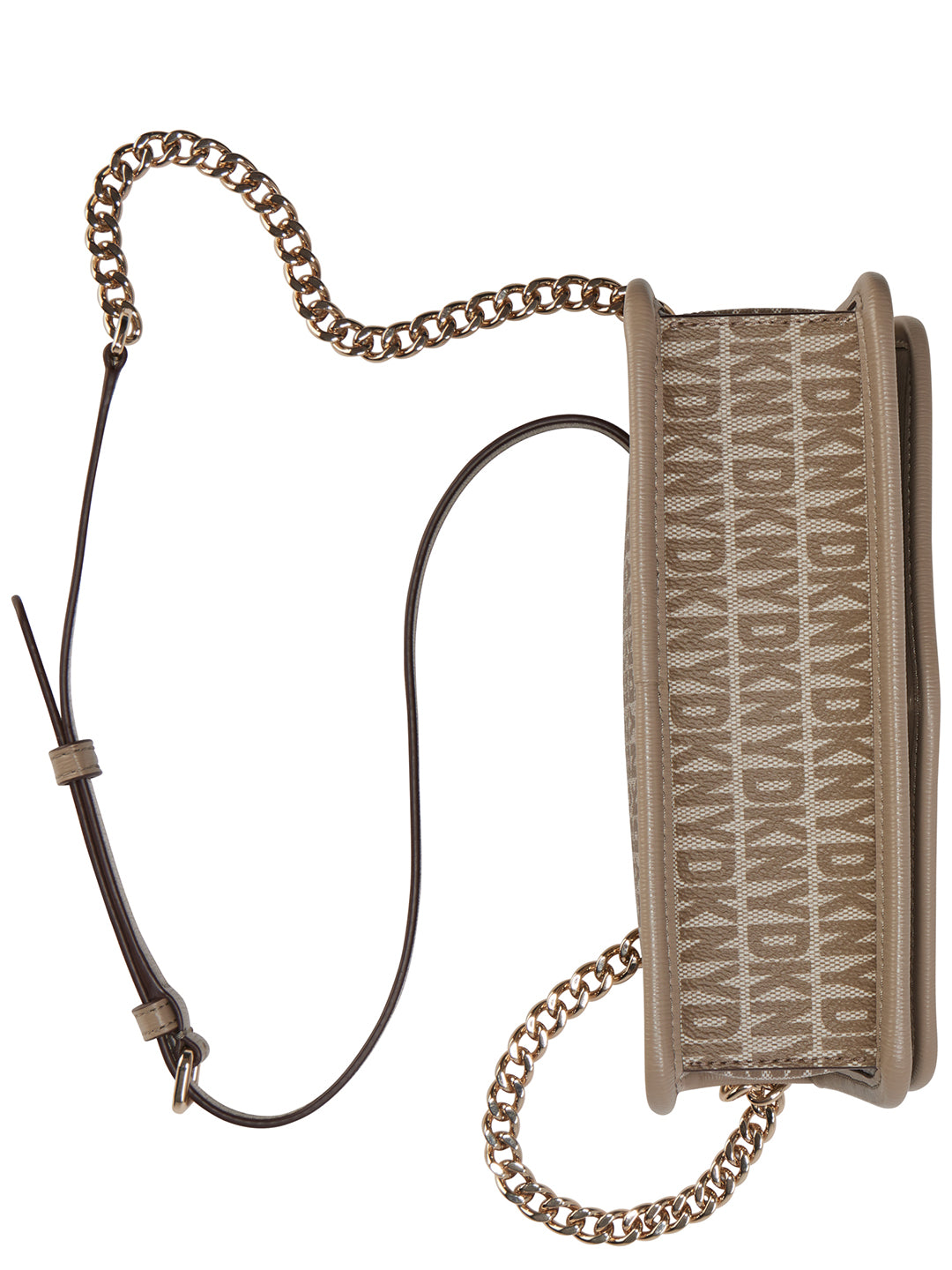 DKNY Women Beige Printed Crossbody Bag