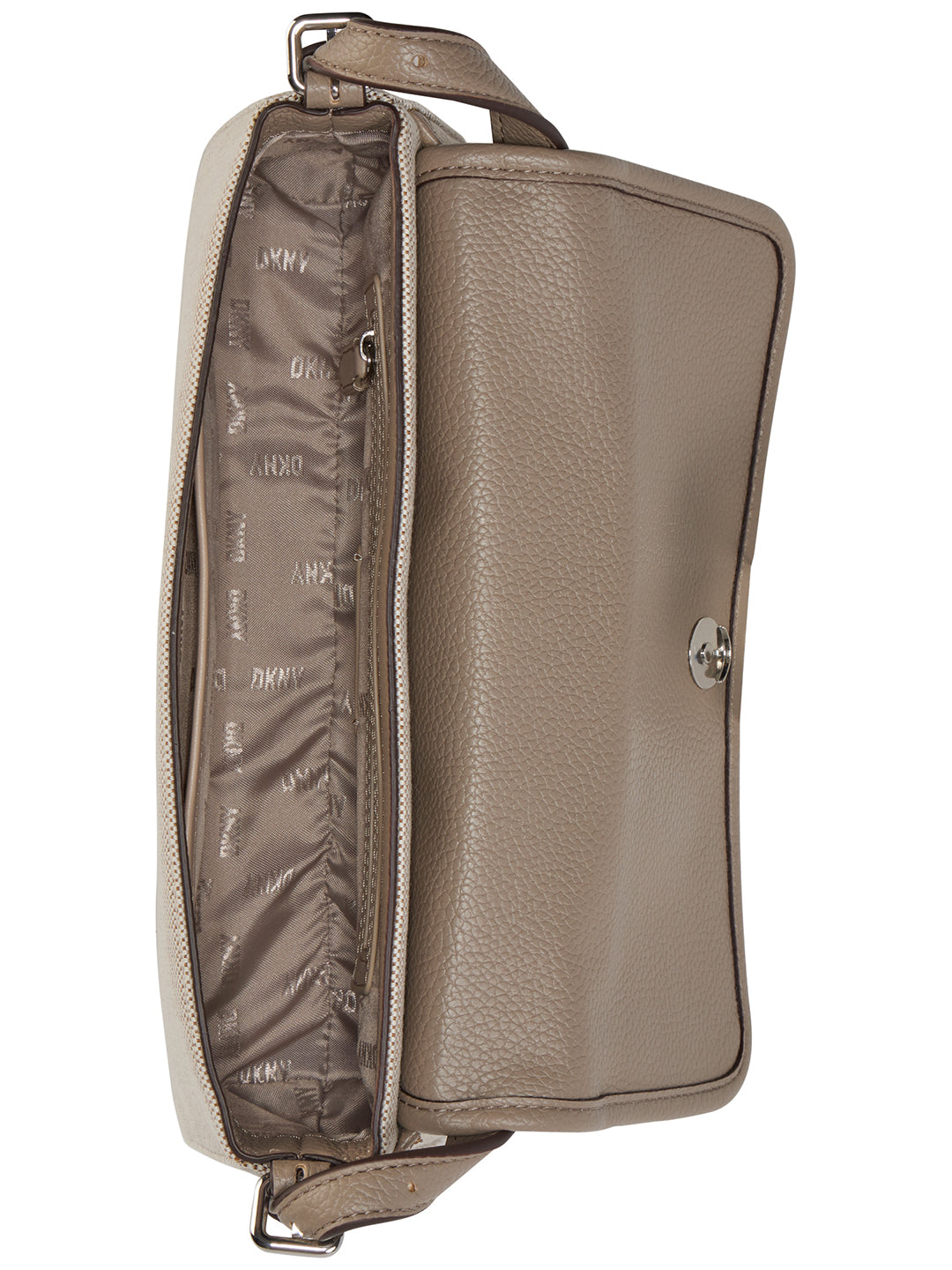 DKNY Women Beige Solid Crossbody Bag