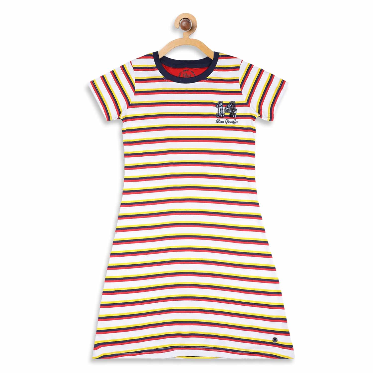 Blue Giraffe Girls Dress