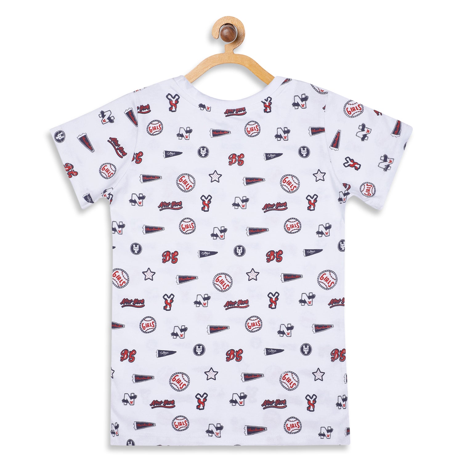 Blue Giraffe Girls Tshirt