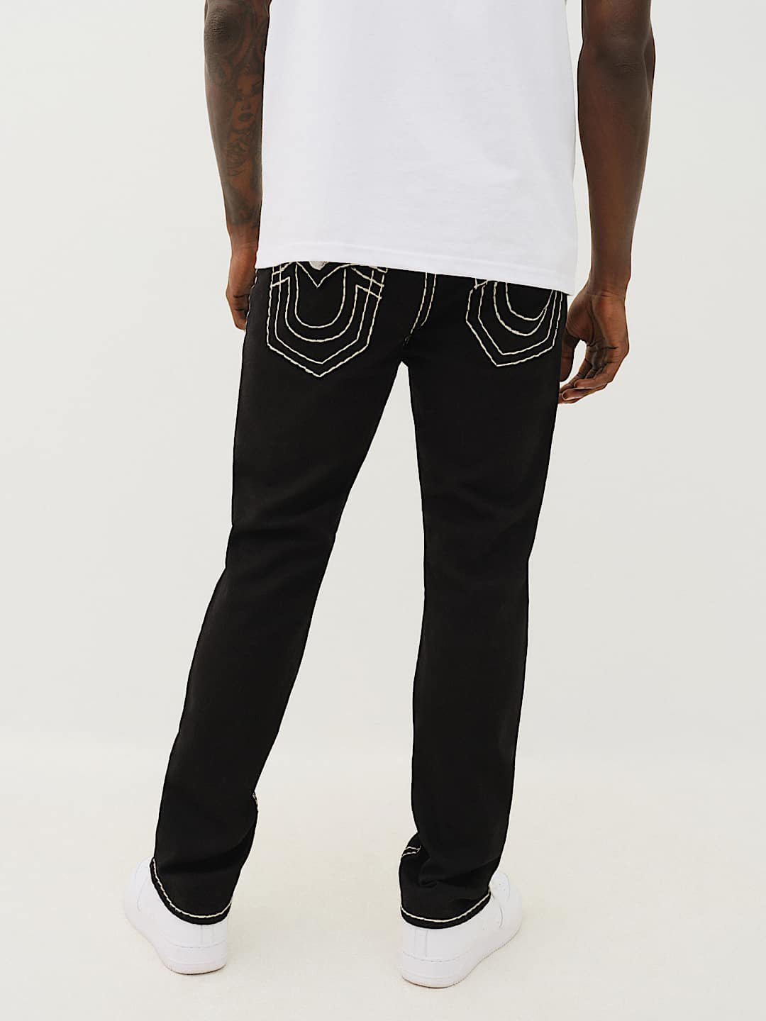 True Religion Black Stretchable Ricky Super T Men Jeans