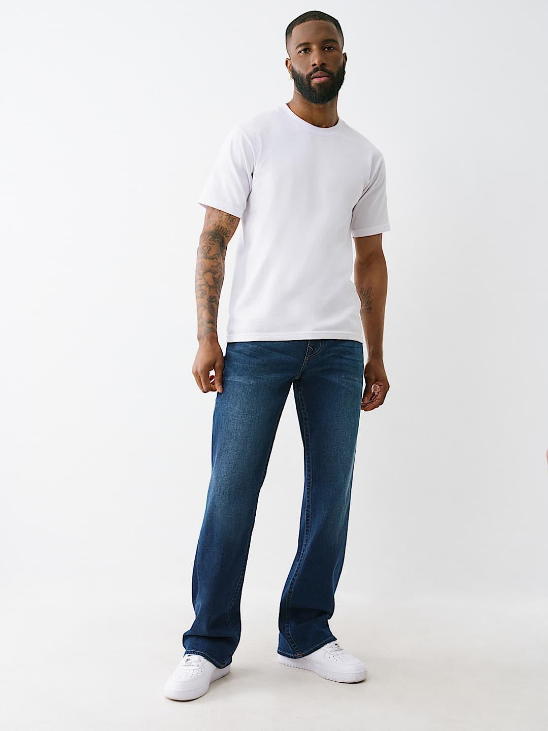 True Religion Men SN Billy Bootcut Fit Dark Wash Jeans