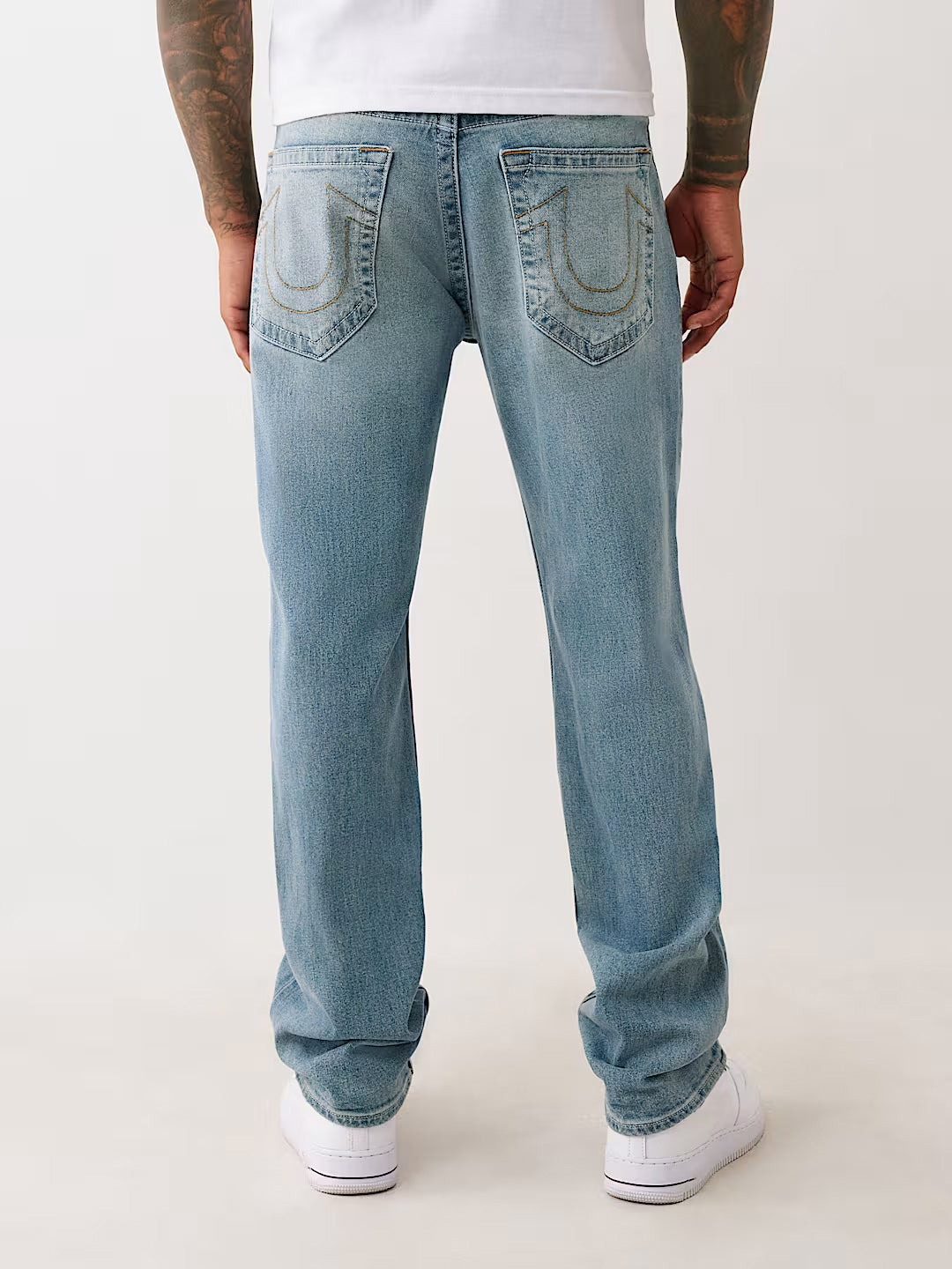 TRUE RELIGION Men Light Blue Geno SN Slim Fit Jeans