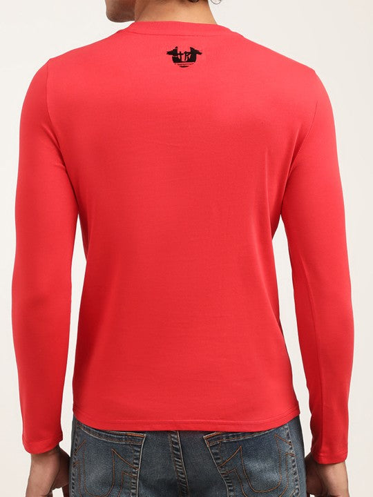 True Religion Chinese Red Logo Regular Fit T-Shirt