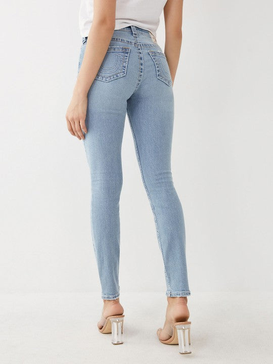 True Religion Womens Big T Halle Super Skinny Fit Mid Rise Jeans