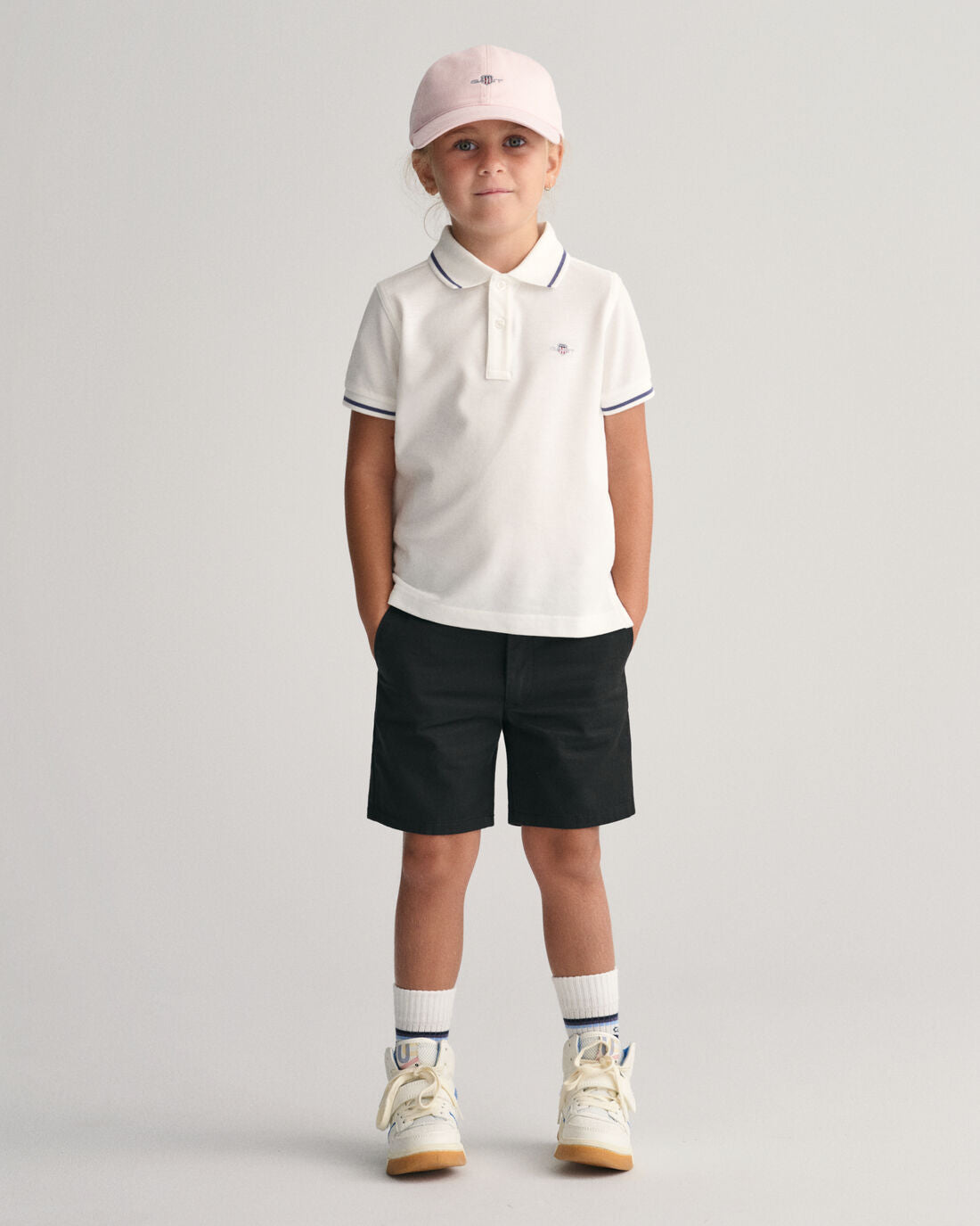 Gant Kids White Fashion Regular Fit Polo T-Shirt