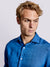 Bruun & Stengade Men Blue Solid Collar Shirt