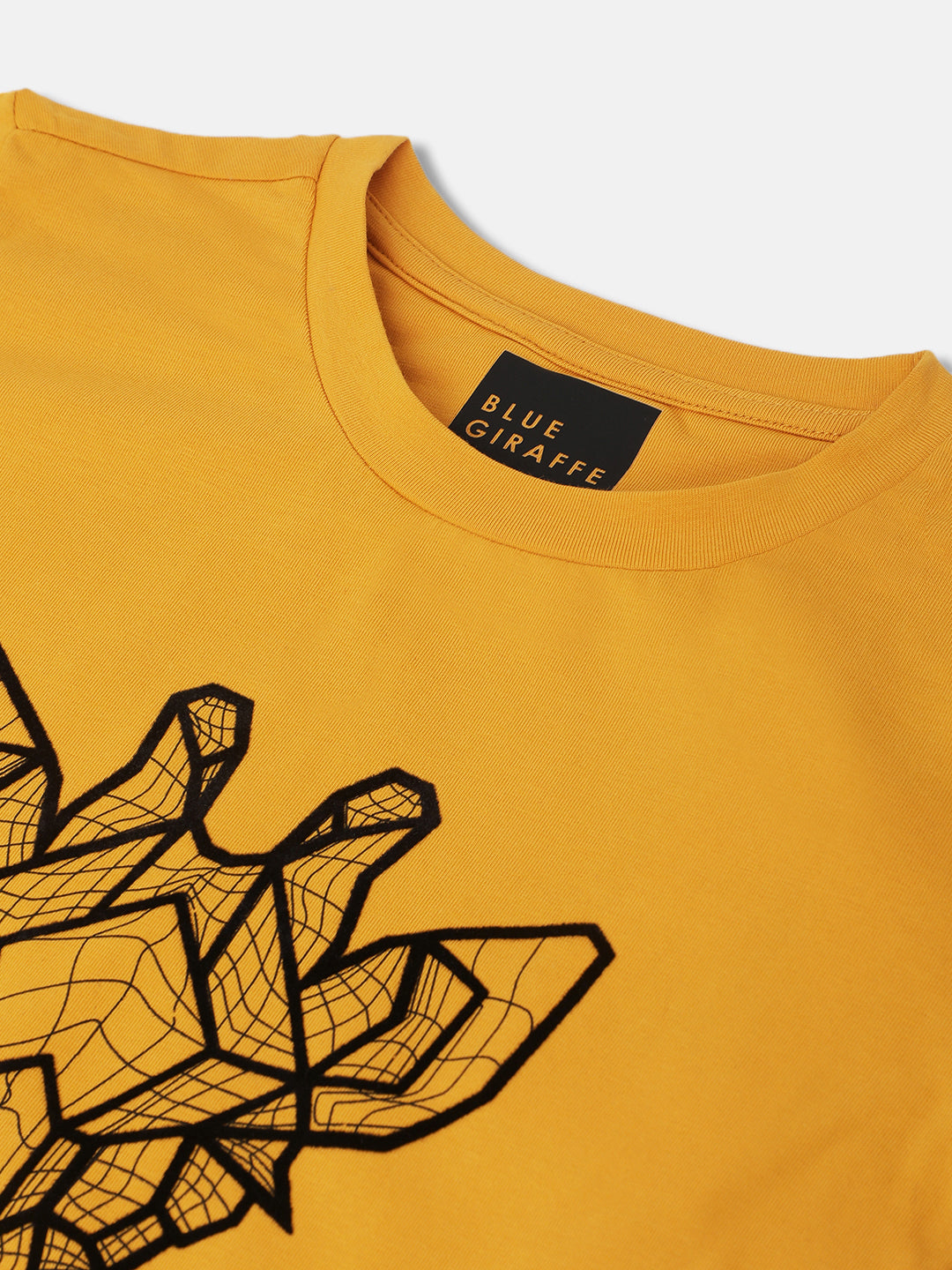 Blue Giraffe Kids Orange & Black Regular Fit T-shirt