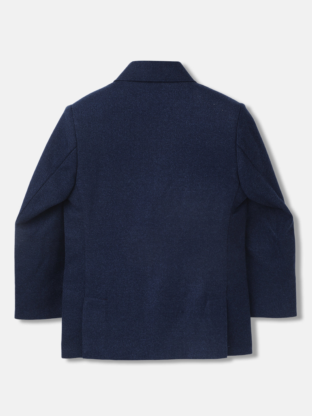 Blue Giraffe Boys Solid Full Sleeves Notched Lapel Blazer