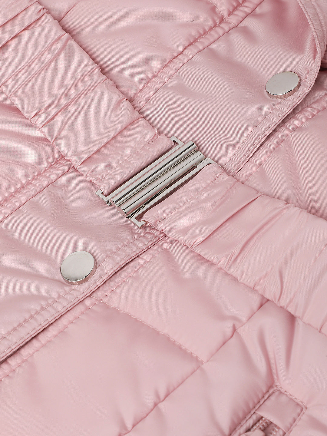 Elle Girls Solid Full Sleeves Stand Collar Jacket