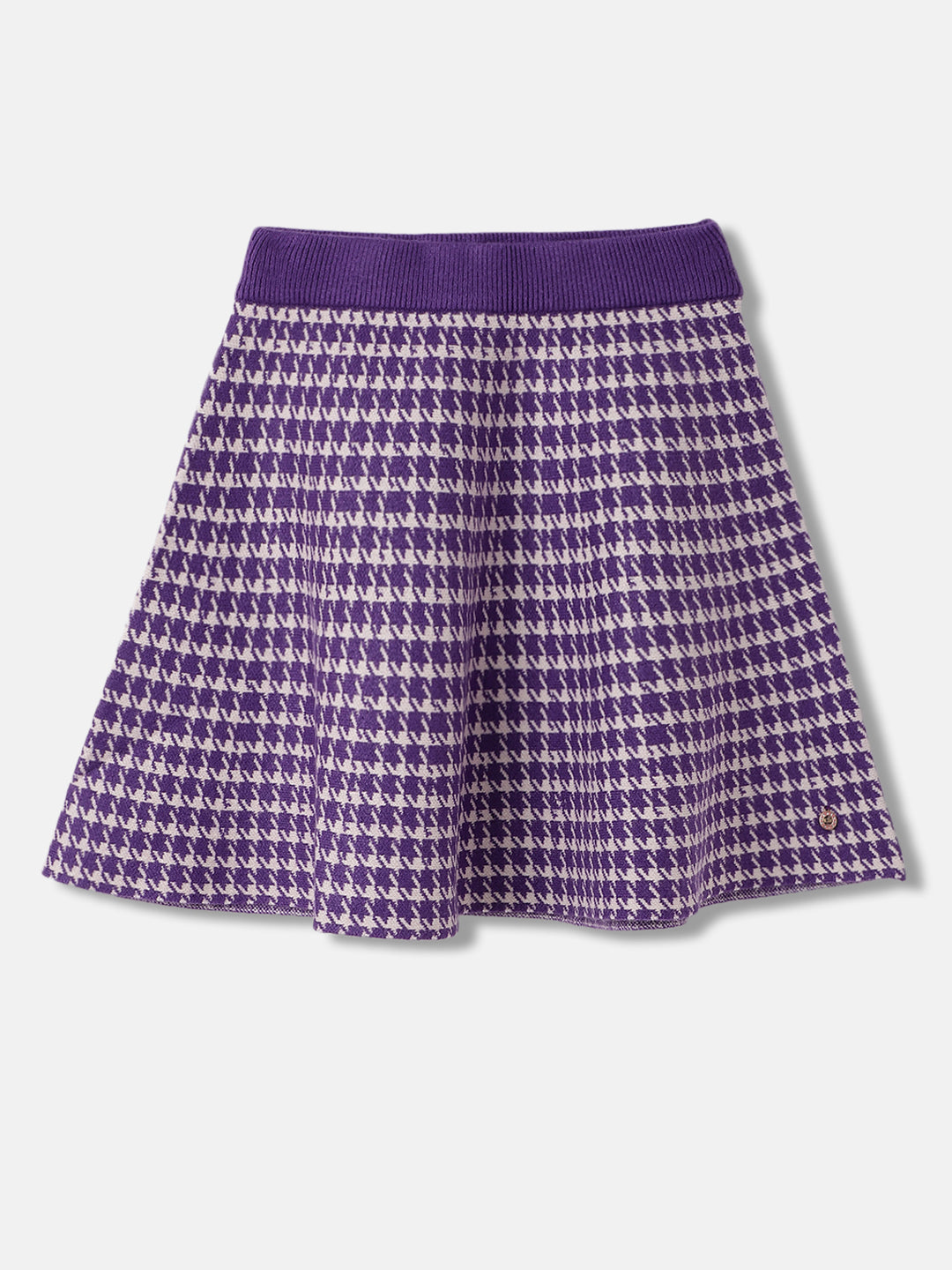 Elle Girls Printed Fit and Flare Skirt