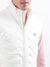 Iconic Men White Solid Stand Collar Jacket