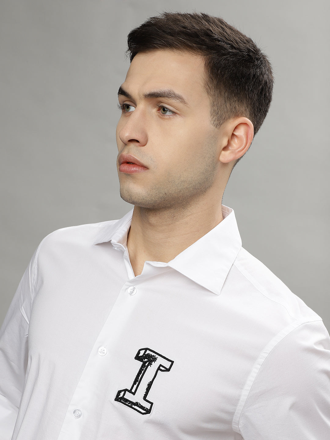 Iconic White Fashion Regular Fit Shirt