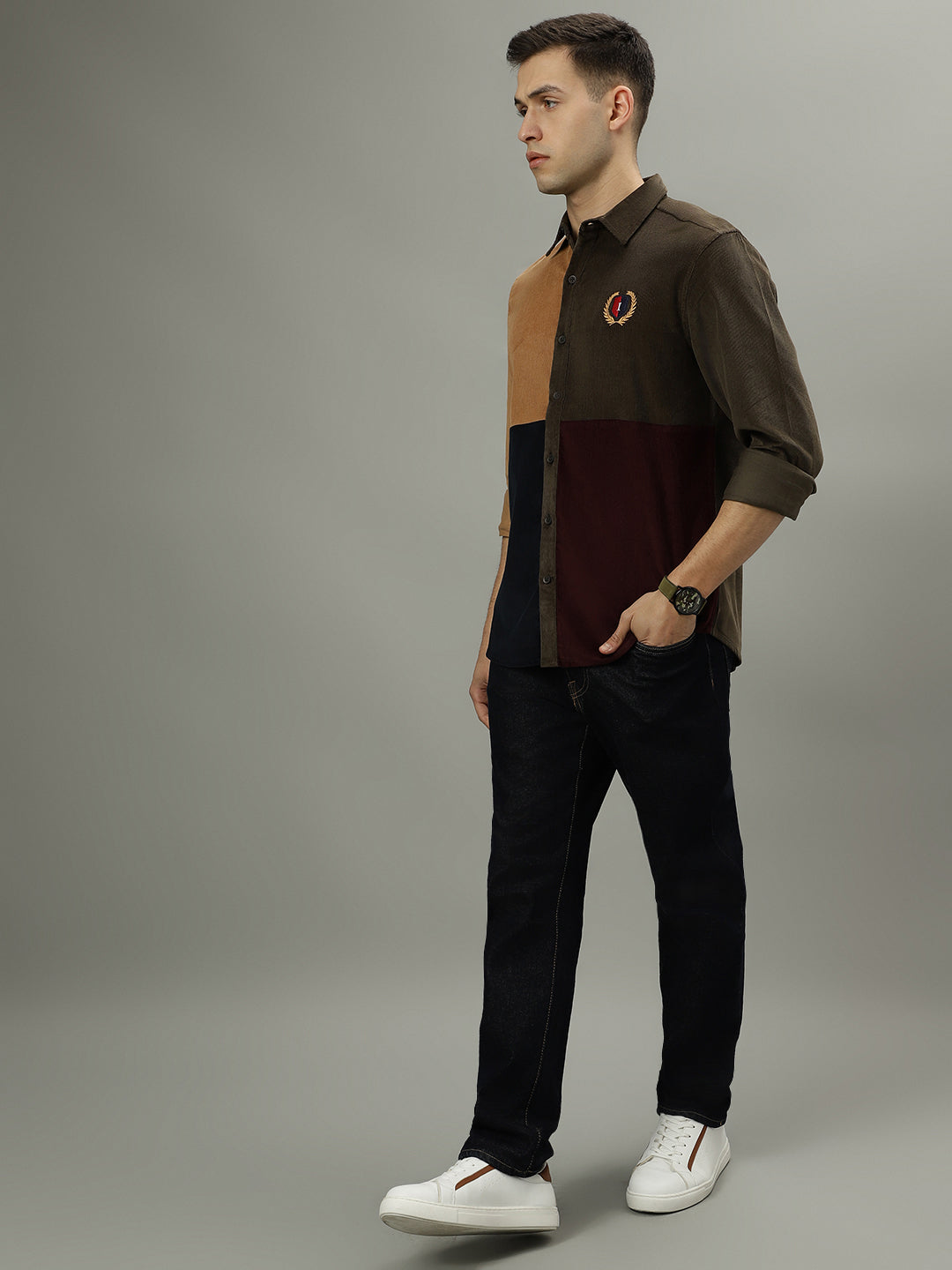 Iconic Multi Color Fashion Regular Fit Shirt