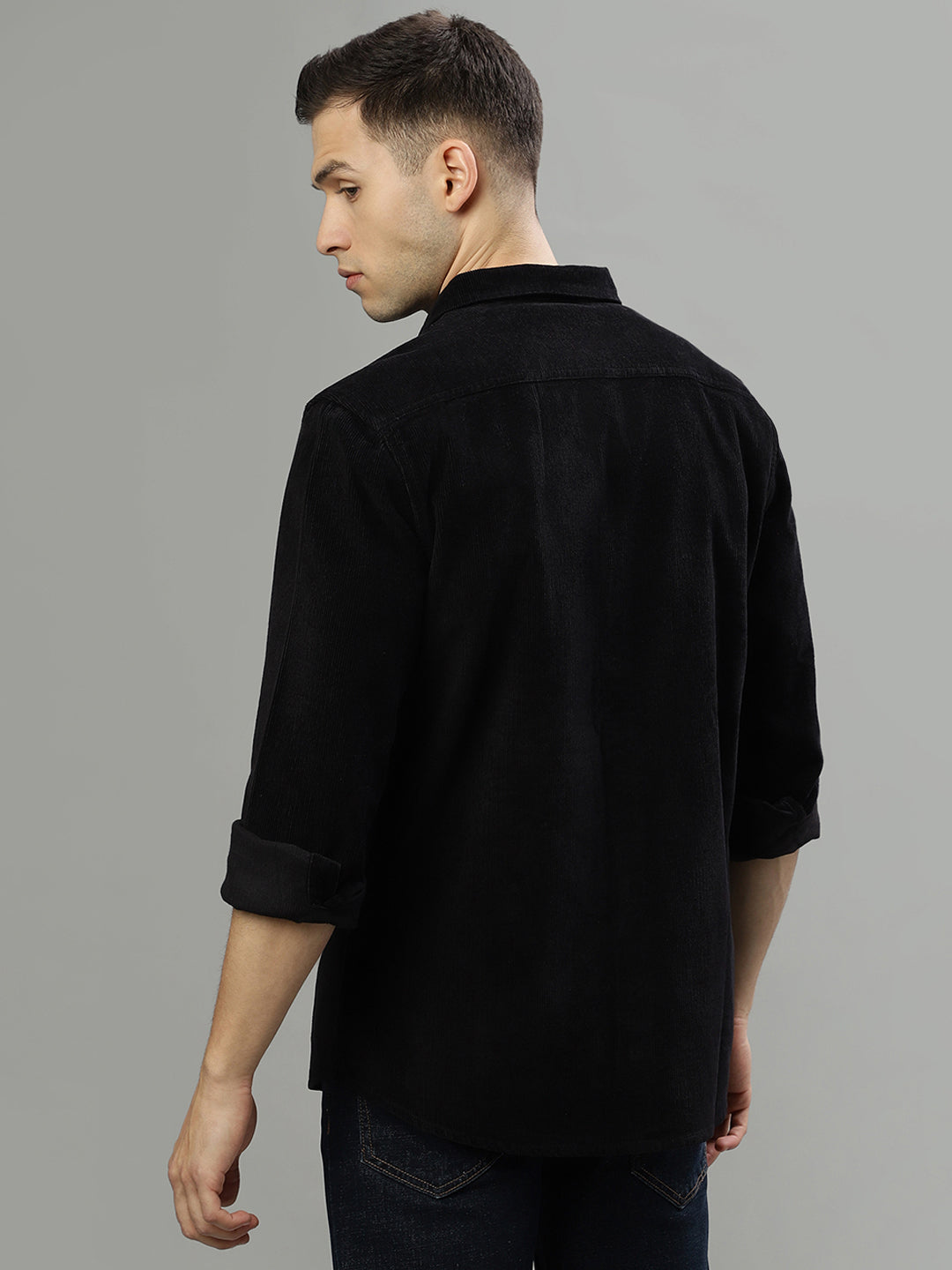 Iconic Black Fashion Regular Fit Shirt
