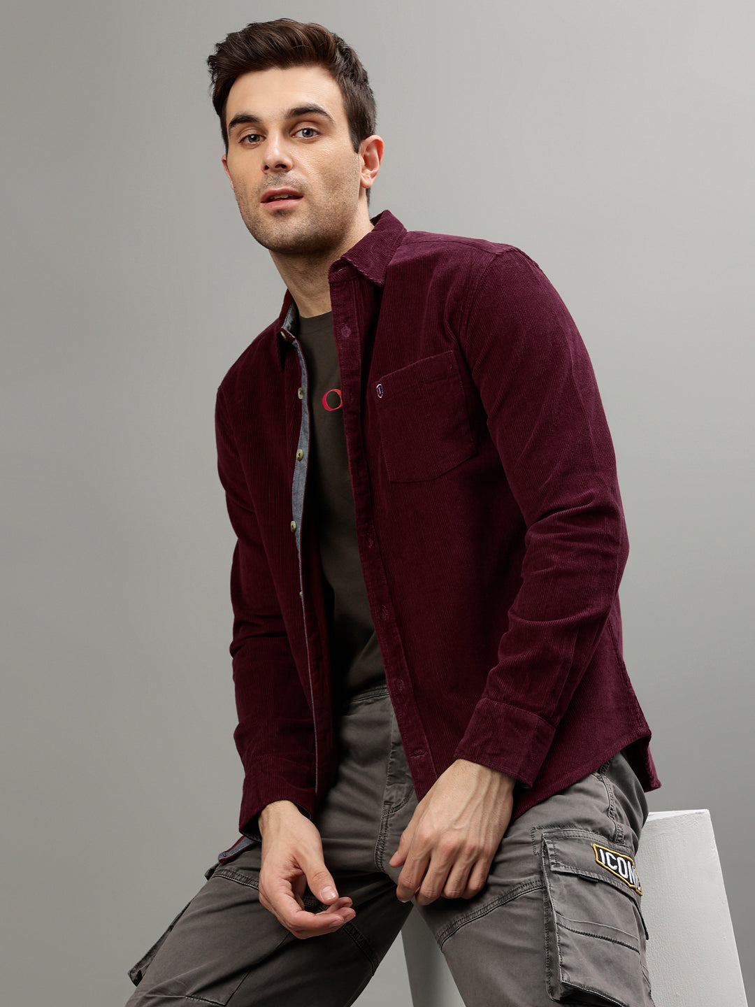 Burgundy Corduroy Shirt Mens Outfit Burgundy Corduroy Jacket Dobell
