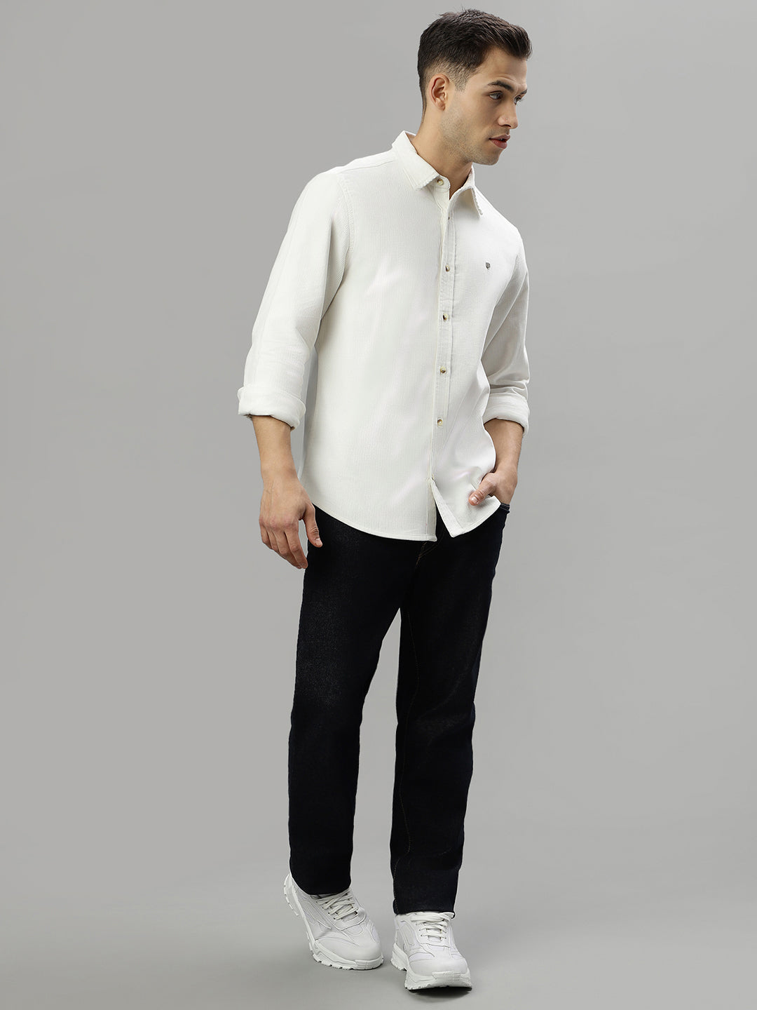 Iconic White Fashion Regular Fit Shirt