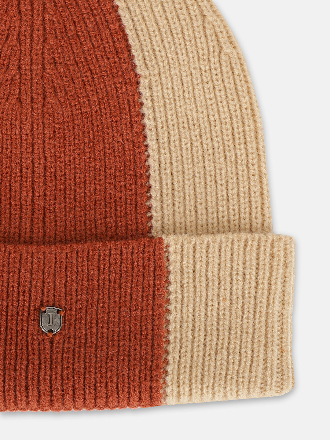 Iconic Women Beige Colour blocked Cap