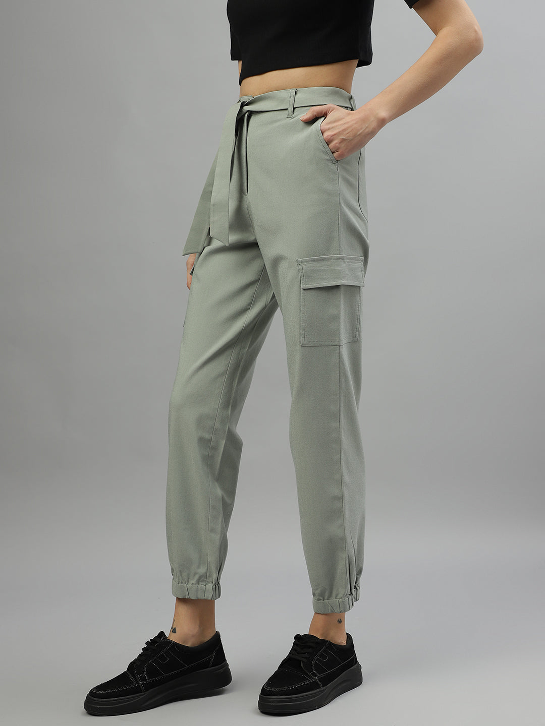 Iconic Women Solid Regular Fit Track Pants