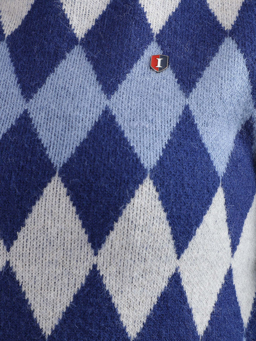 Iconic Women Printed Round Neck Full Sleeves Sweater