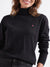 Iconic Women Solid Full Sleeves Turtle Neck Sweater