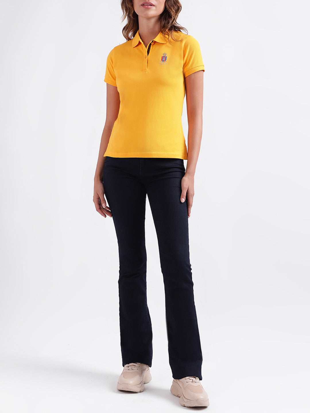 Iconic Mustard Fashion Regular Fit Polo T-Shirt