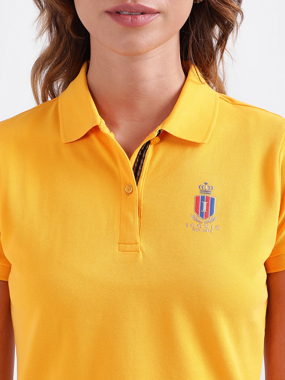 Iconic Mustard Fashion Regular Fit Polo T-Shirt