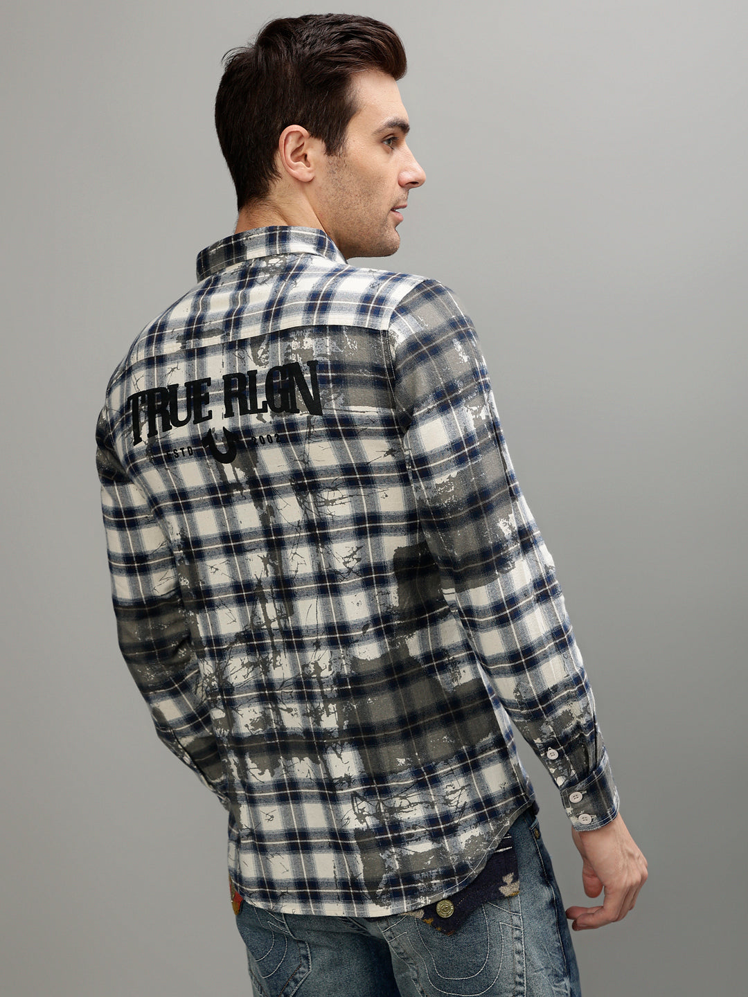 True Religion Multi Fashion Checked Regular fit Shirt