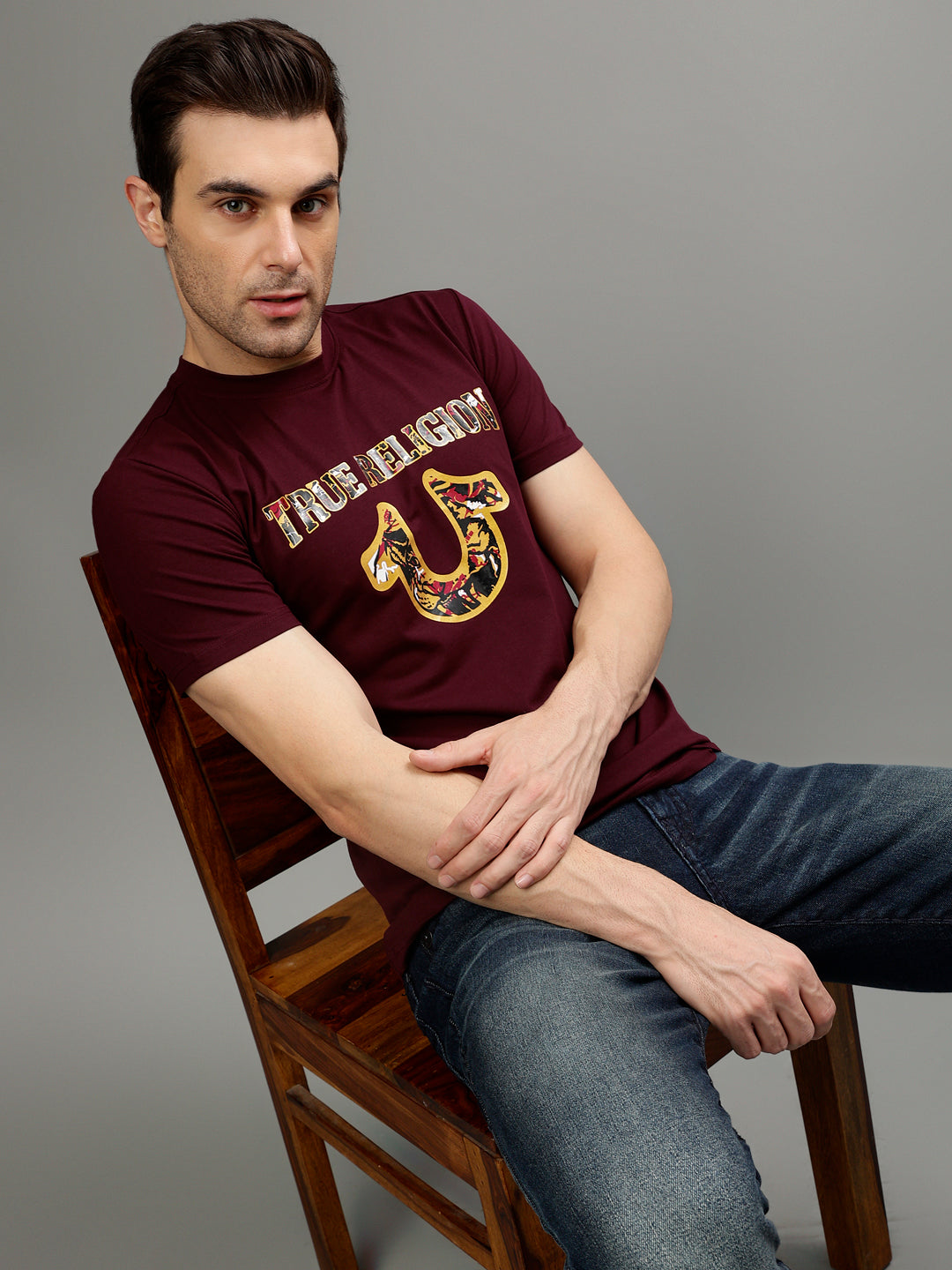 True Religion Wine Fashion Regular fit T-Shirt