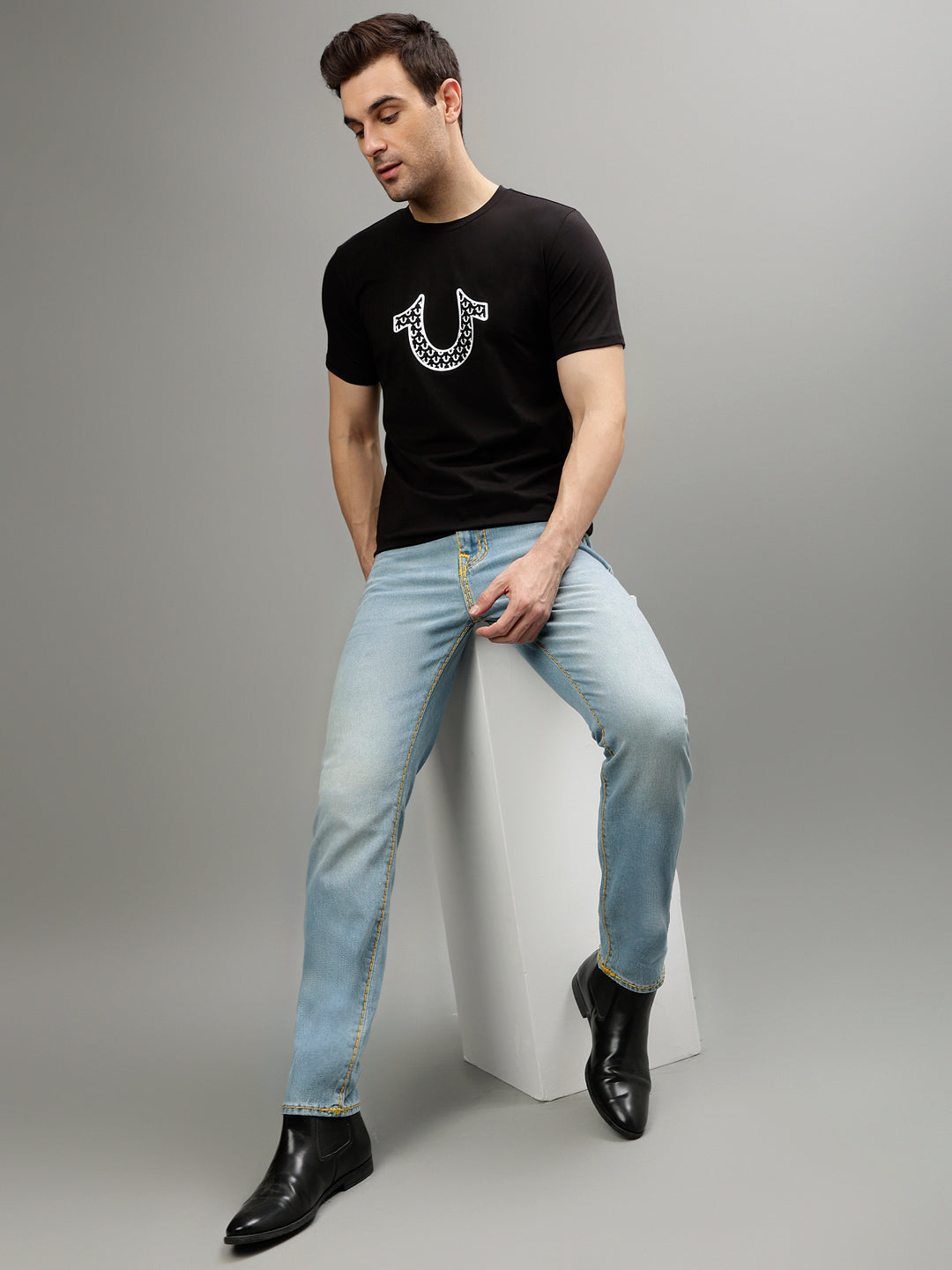 True Religion Black Fashion Regular fit T-Shirt