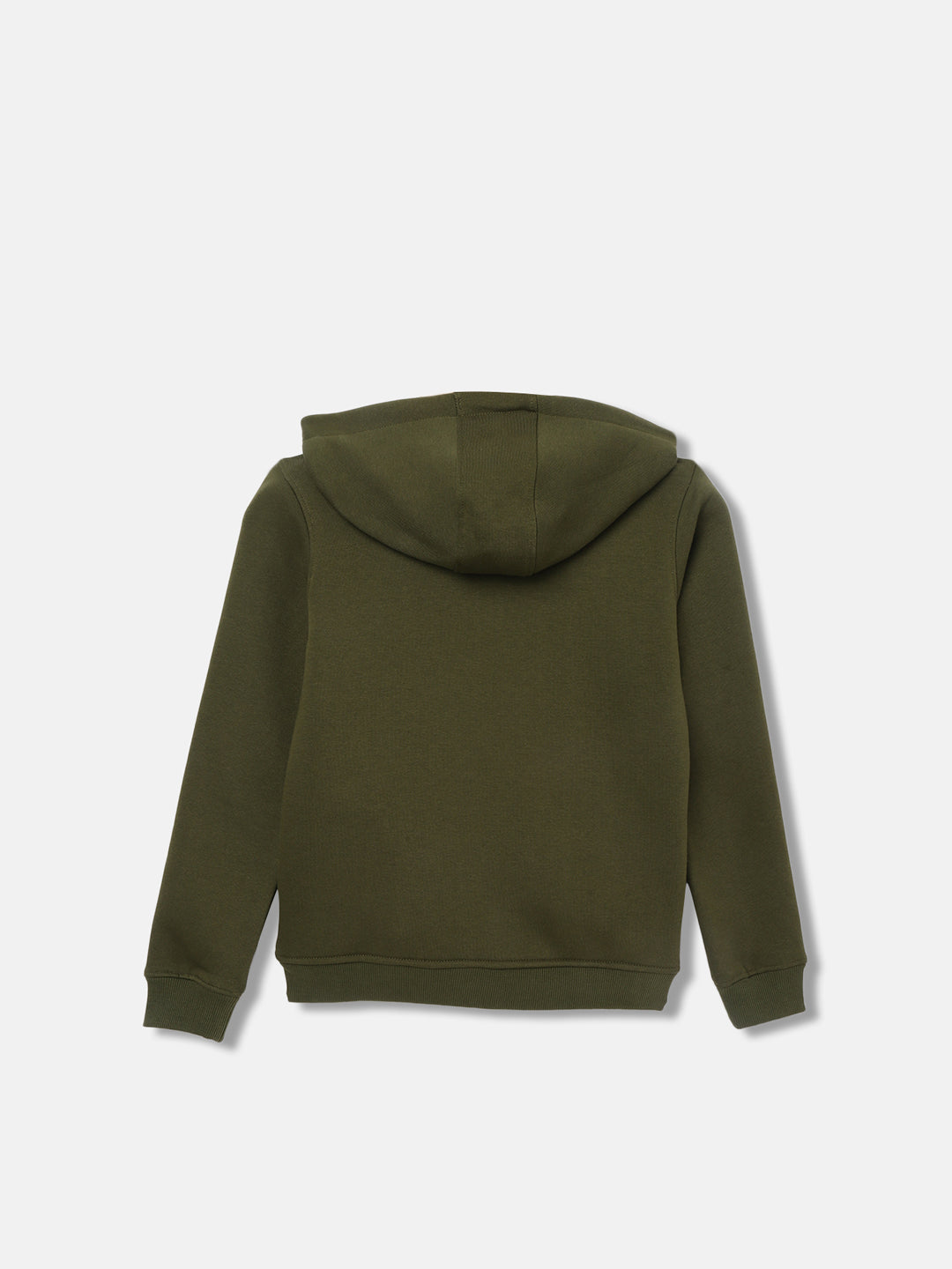 True Religion Olive Boys Solid Hooded Long Sleeves Sweatshirt