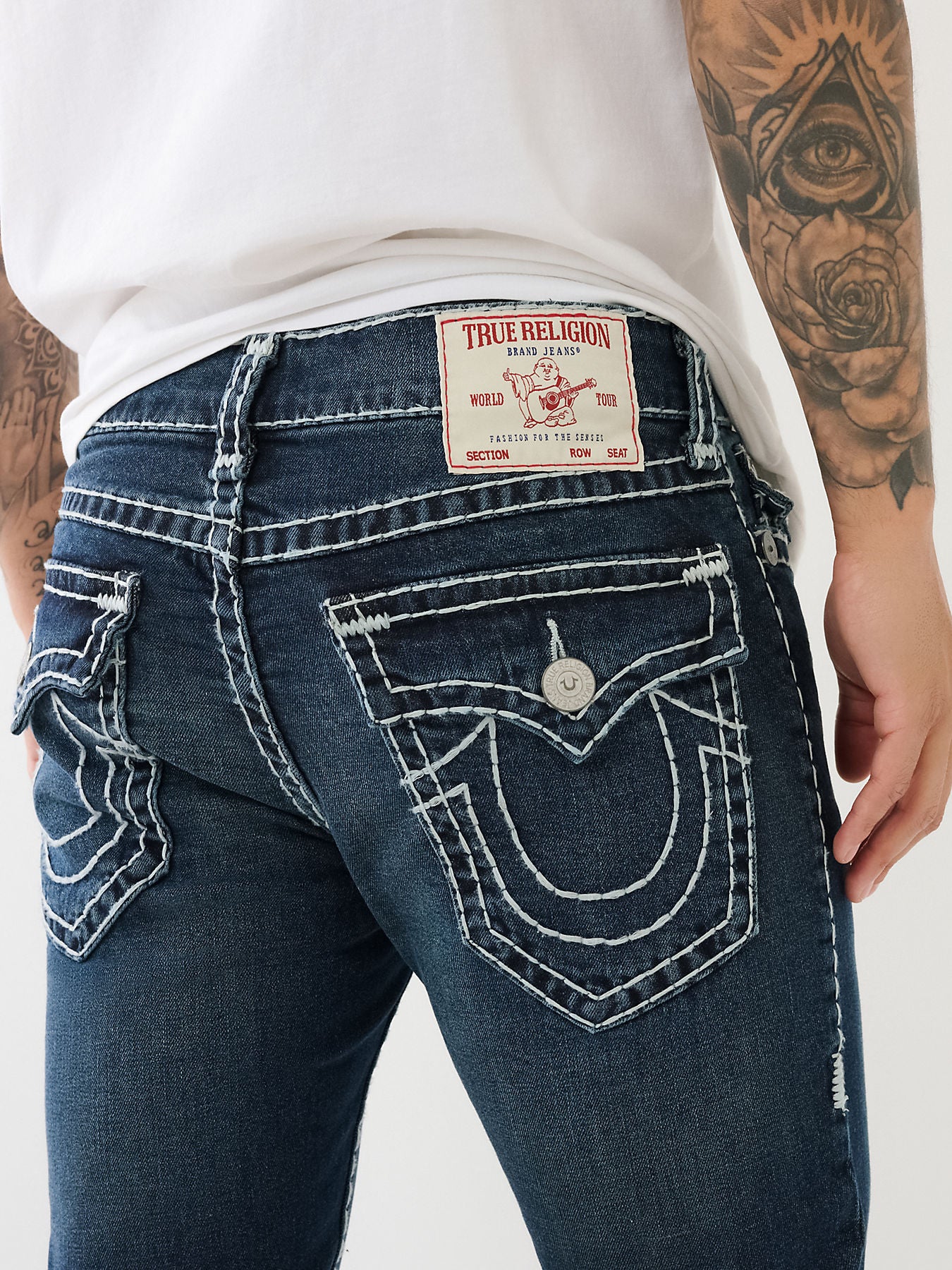 送料無料True Religion Brand Jeans Men's Rocco Double Raised Super T Flap Skinny Jean, Vintage Haul Grey並行輸入 Shop True Religion Men Black Skinny Fit Jeans Online \u2013 Iconic India
