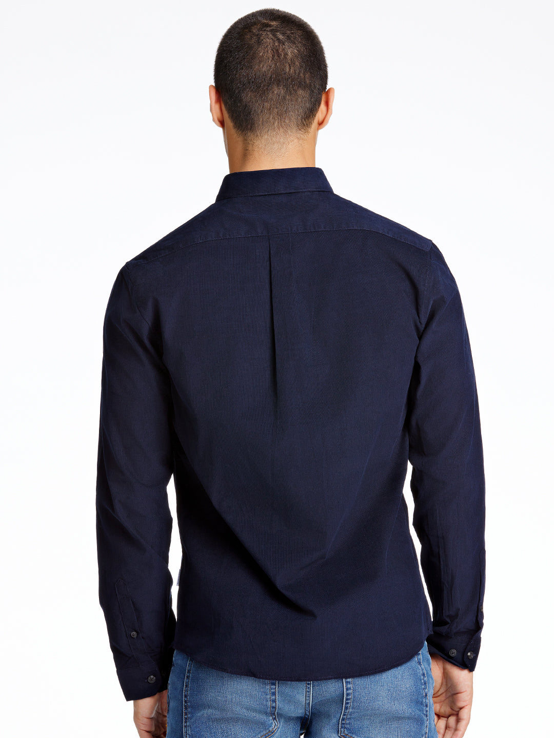 Lindbergh Navy Blue Slim Fit Shirt