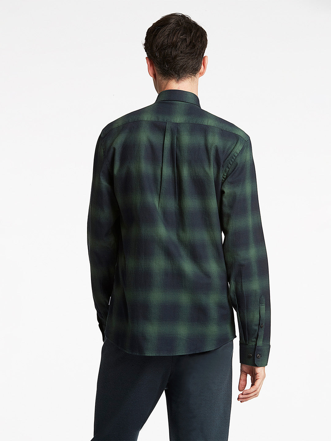 Lindbergh Green Checked Relaxed Fit Shirt