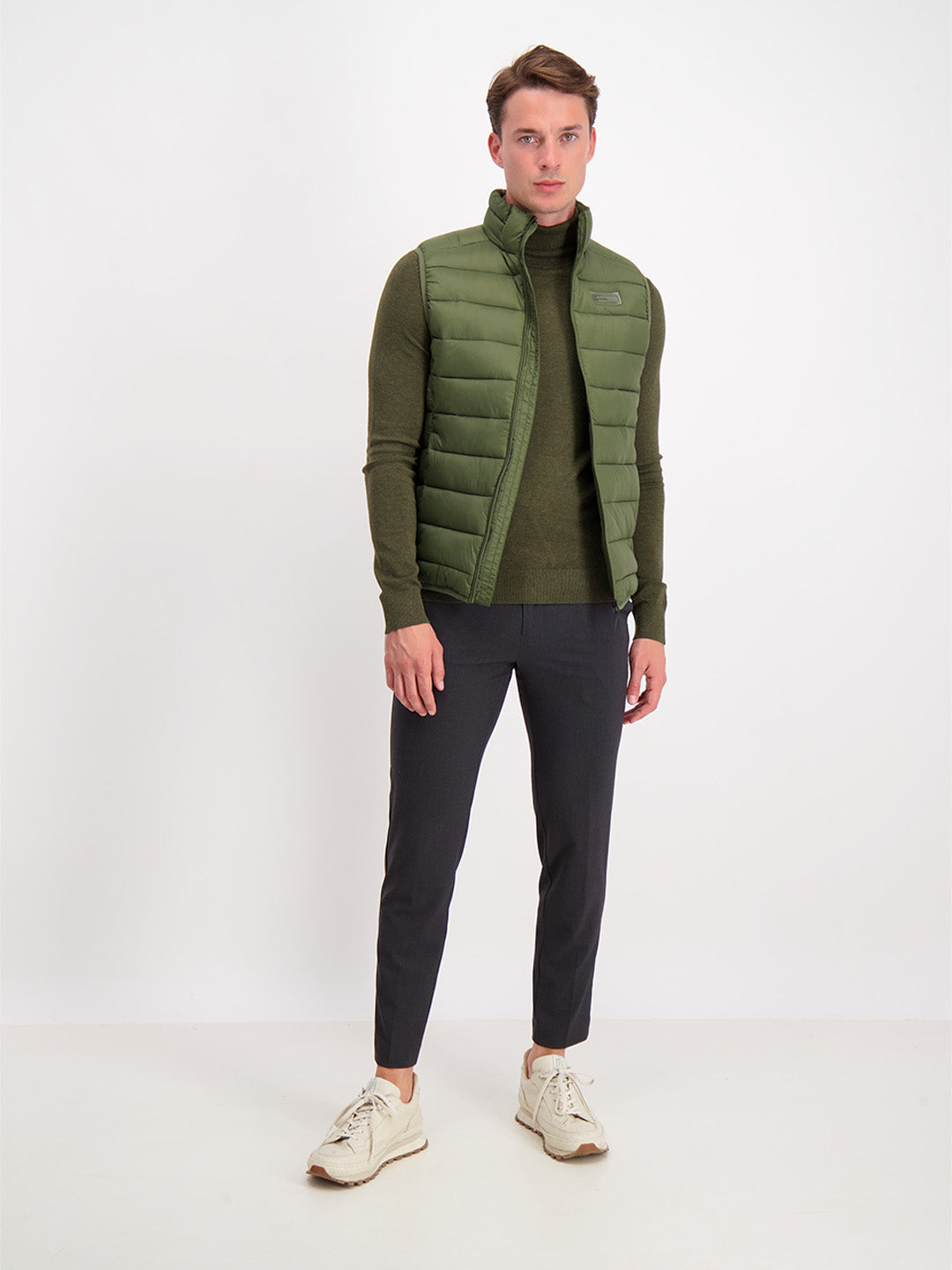 Lindbergh Men Green Solid Jacket